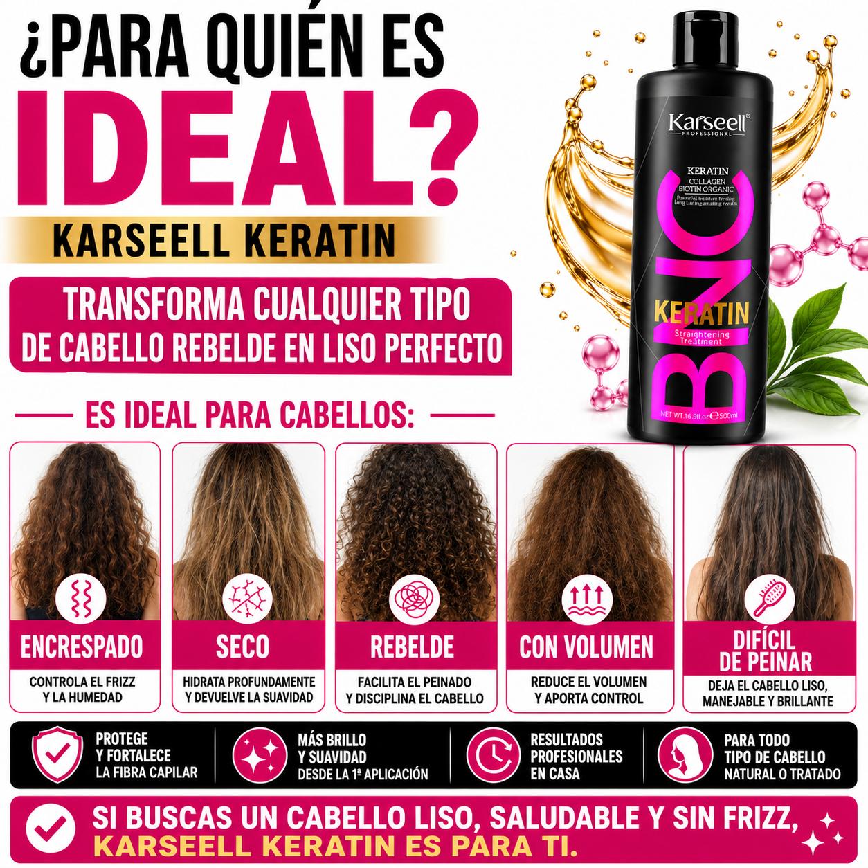 KARSEELL Queratina Alisadora BNC Sin Formol 500 ml