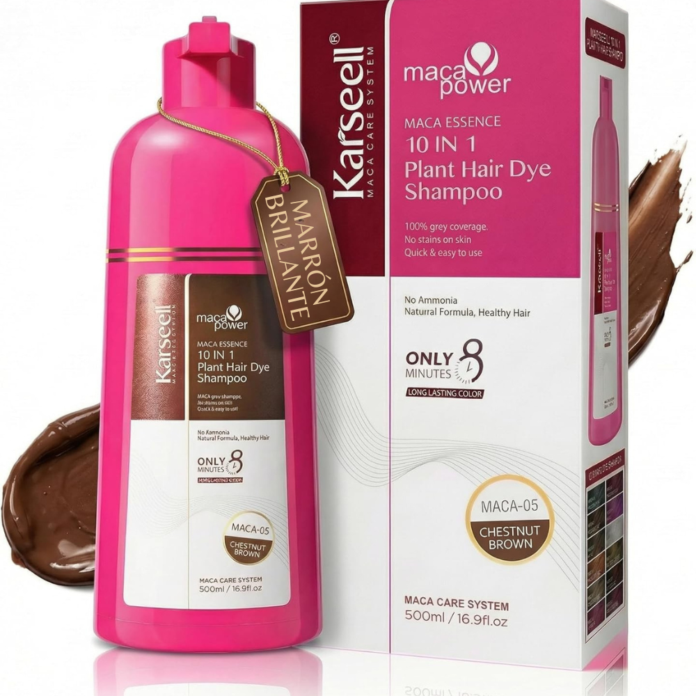KARSEELL Champú Tinte Castaño Natural Chestnut Brown 500 ml