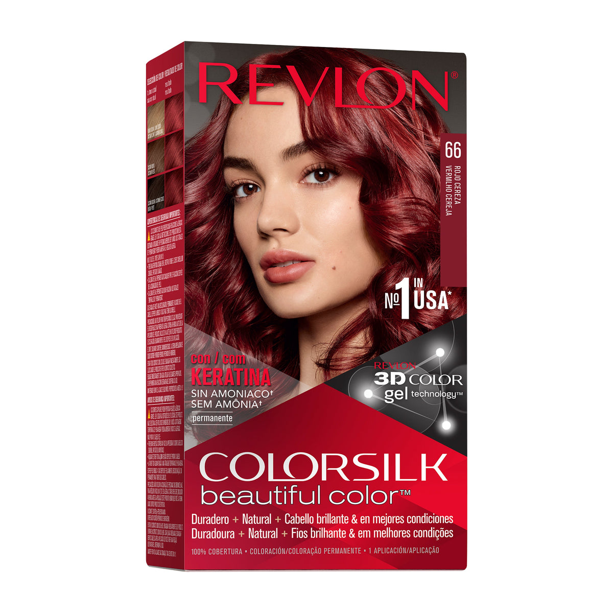 Revlon Colorsilk Tinte Sin Amoniaco - Rojo Cereza (66)