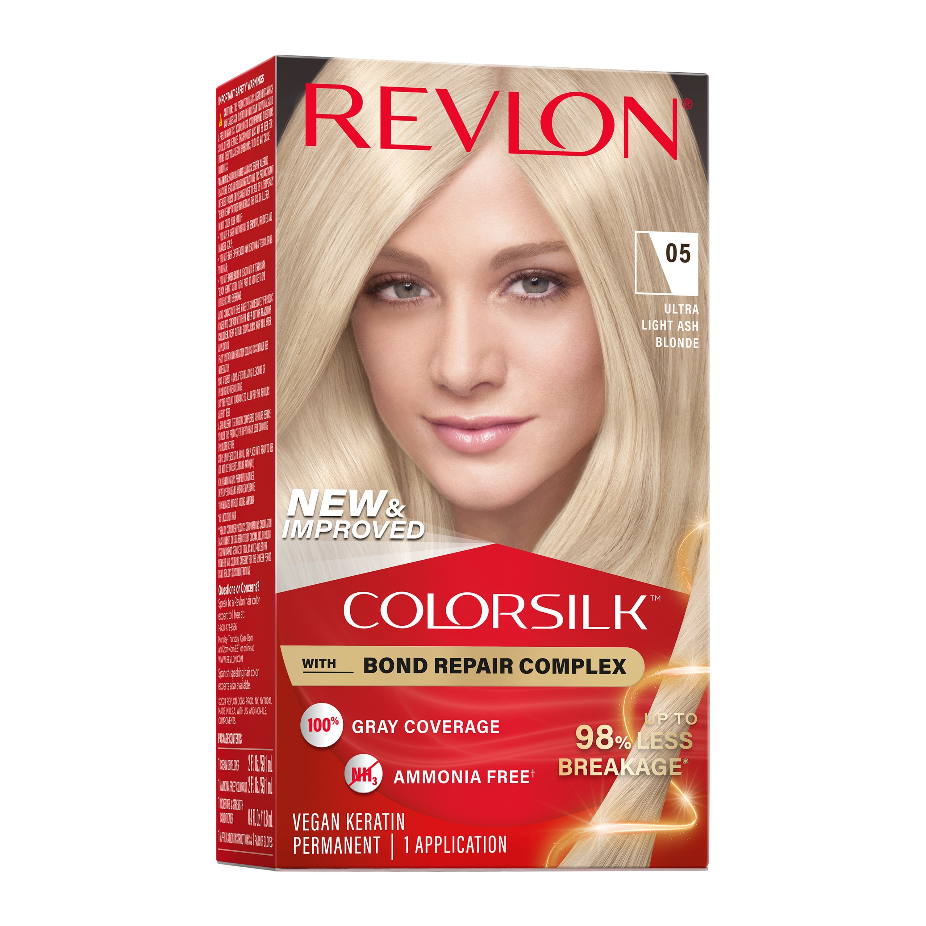 Revlon Colorsilk Tinte Sin Amoniaco - Rubio Ceniza Ultra Claro (05)