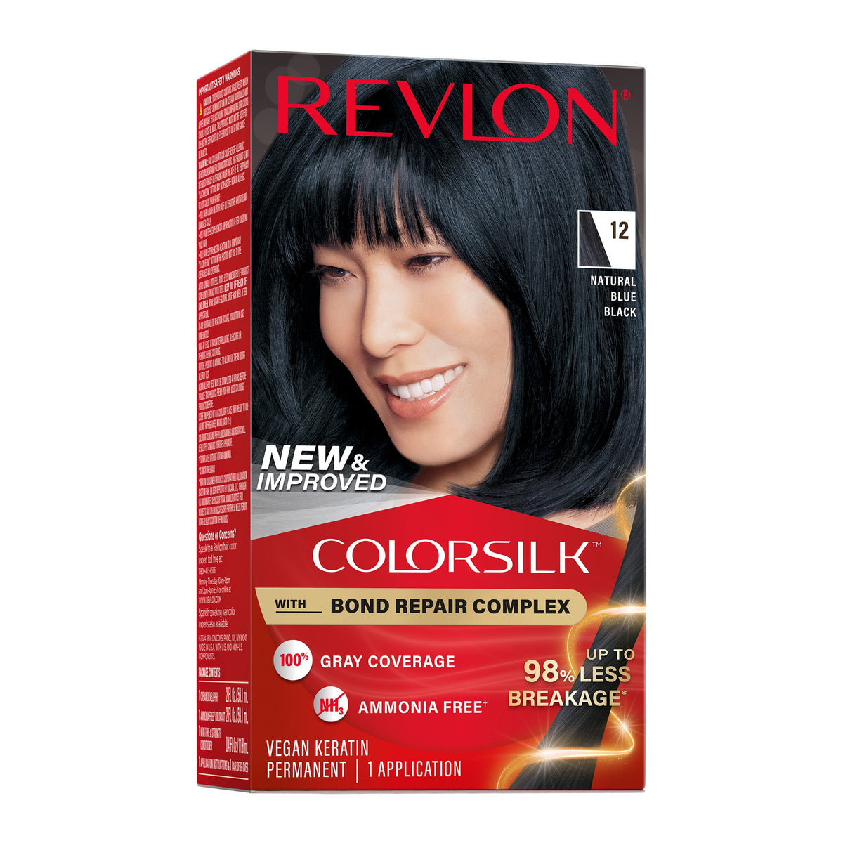 Revlon Colorsilk Tinte Sin Amoniaco - Negro Azulado Natural (12)