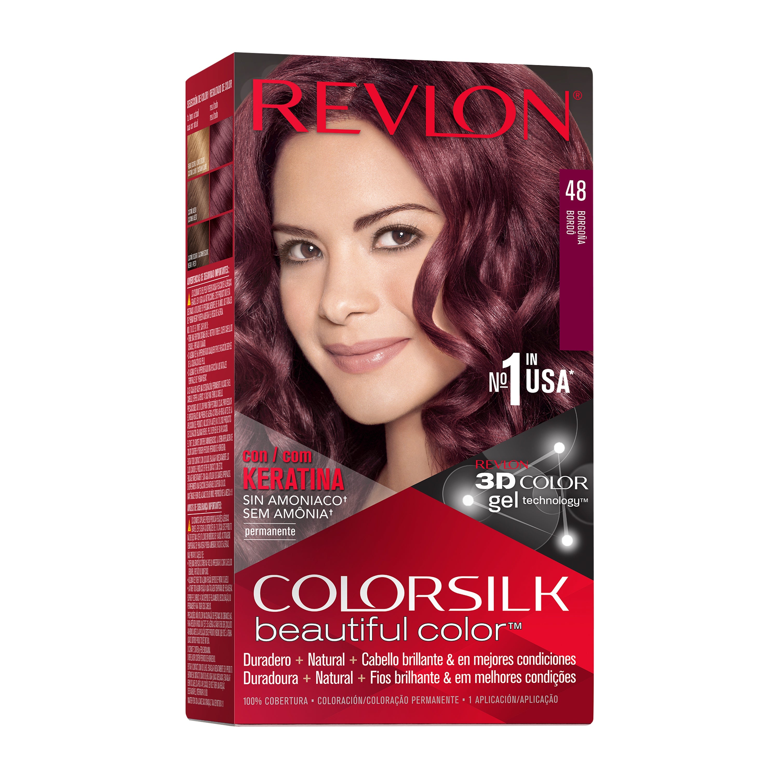 Revlon Colorsilk Tinte Sin Amoniaco - Borgoña (48)