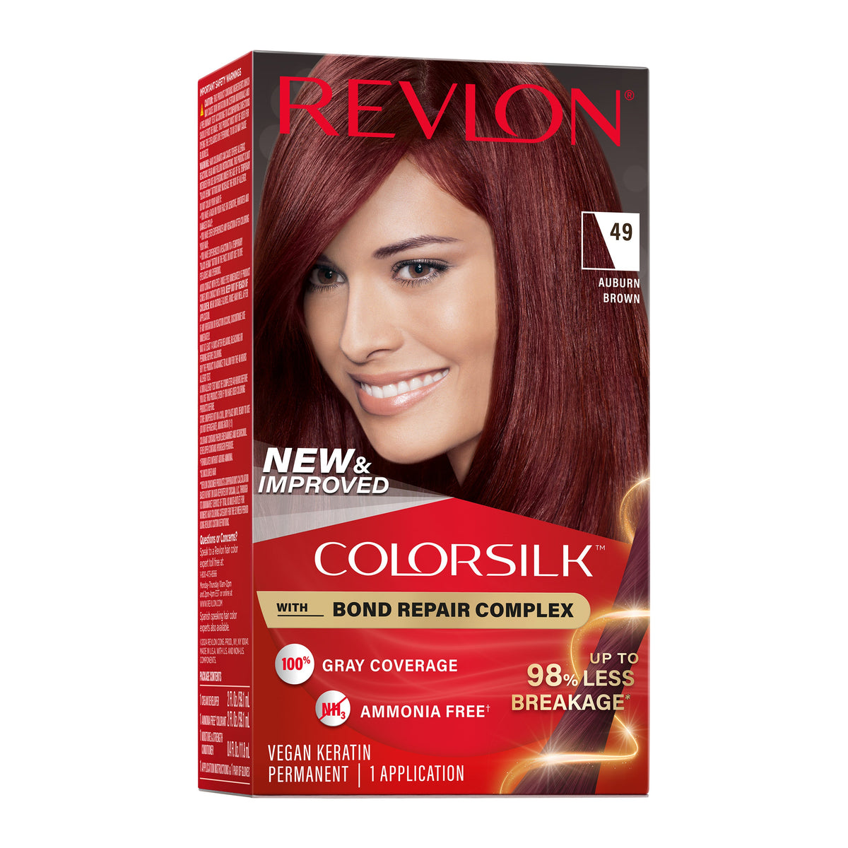 Revlon Colorsilk Tinte Sin Amoniaco - Castaño Auburn (49)
