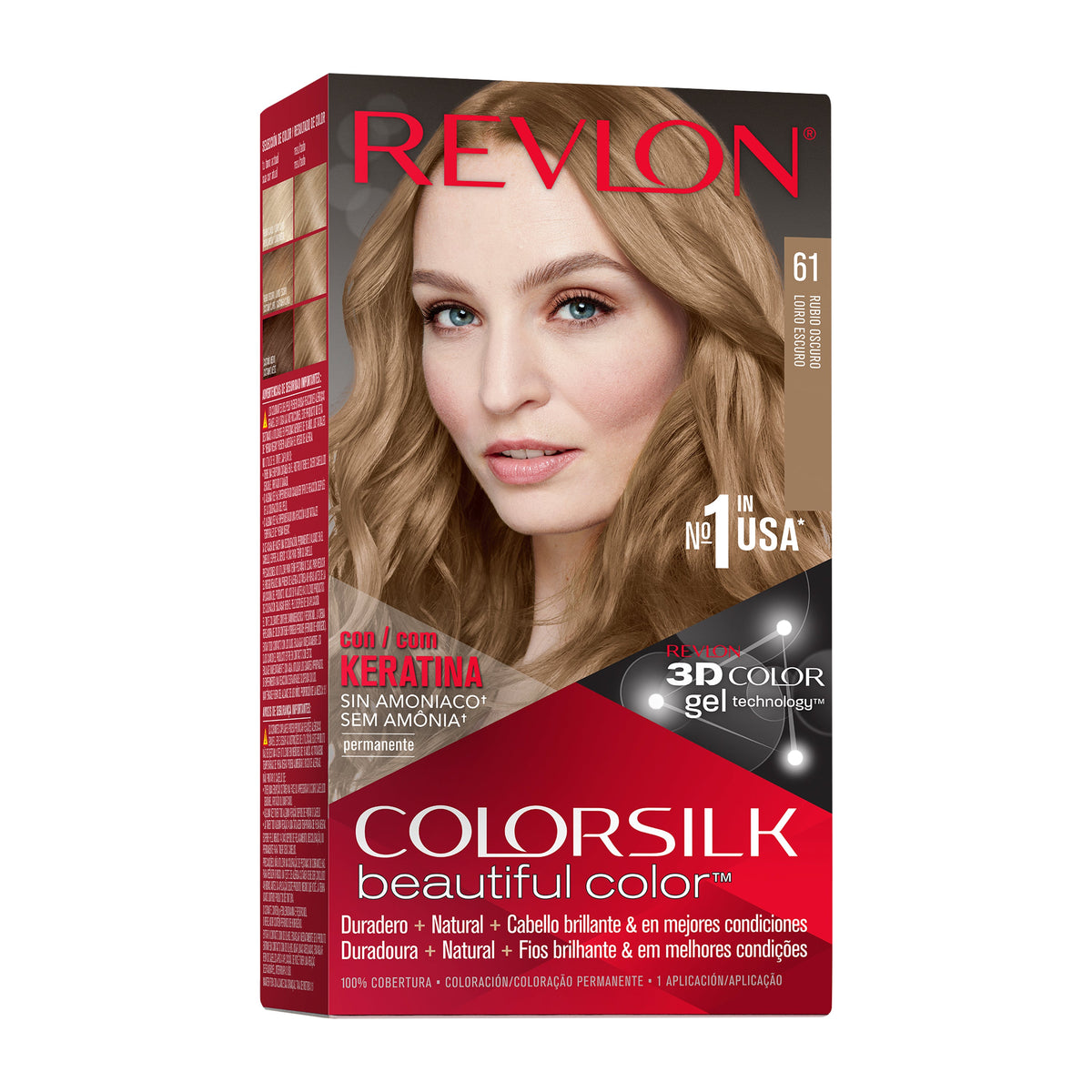 Revlon Colorsilk Tinte Sin Amoniaco - Rubio oscuro (061)