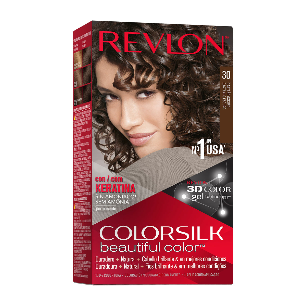 Revlon Colorsilk Tinte Sin Amoniaco - Castaño oscuro (30)