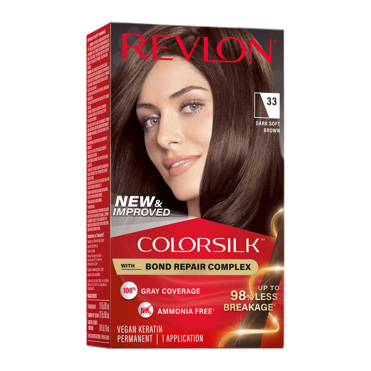 Revlon Colorsilk Tinte Sin Amoniaco - Castaño Suave Oscuro (33)