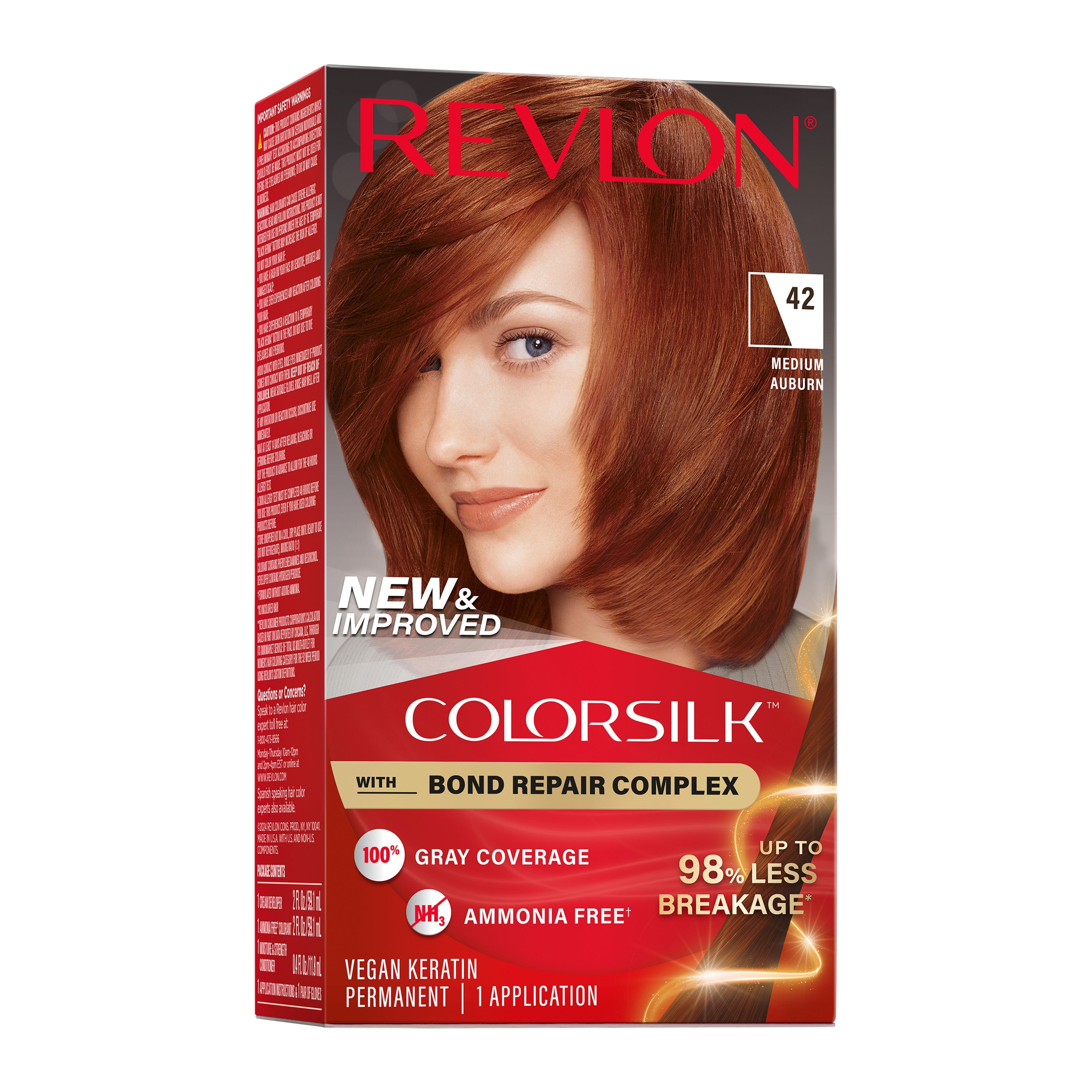 Revlon Colorsilk Tinte Sin Amoniaco - Castaño Auburn Medio (42)