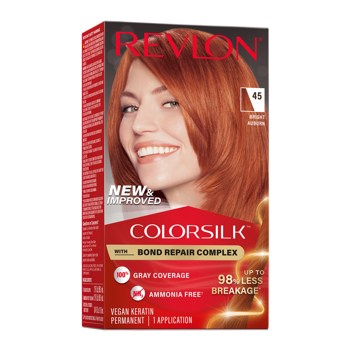 Revlon Colorsilk Tinte Sin Amoniaco - Auburn Intenso (45)