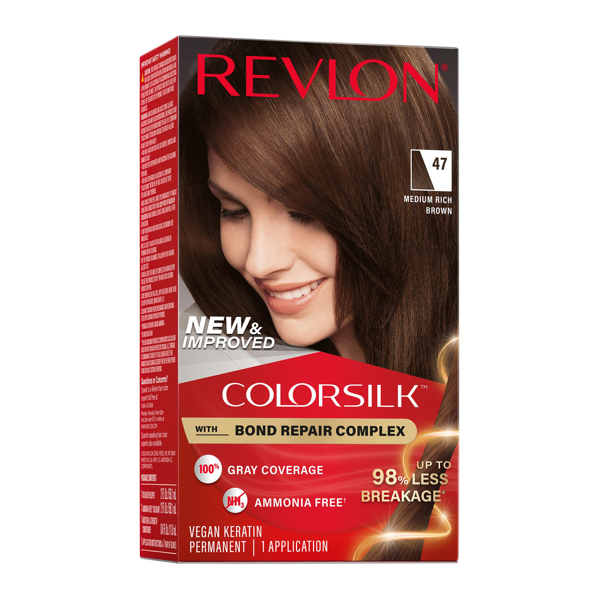 Revlon Colorsilk Tinte Sin Amoniaco - Castaño Rico Medio (47)