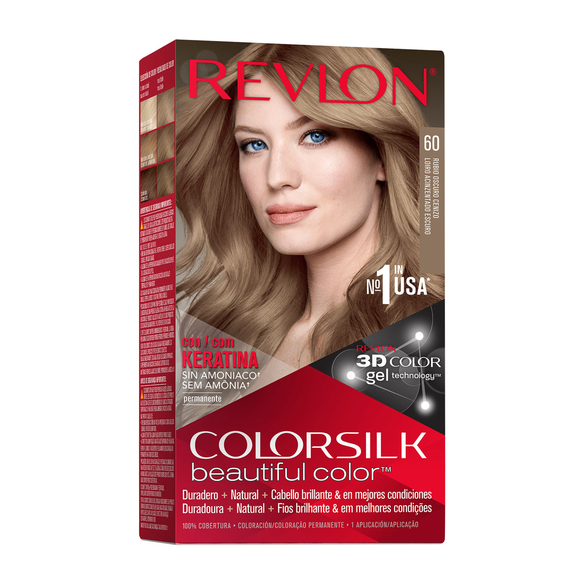 Revlon Colorsilk Tinte Sin Amoniaco - Rubio oscuro cenizo (060)