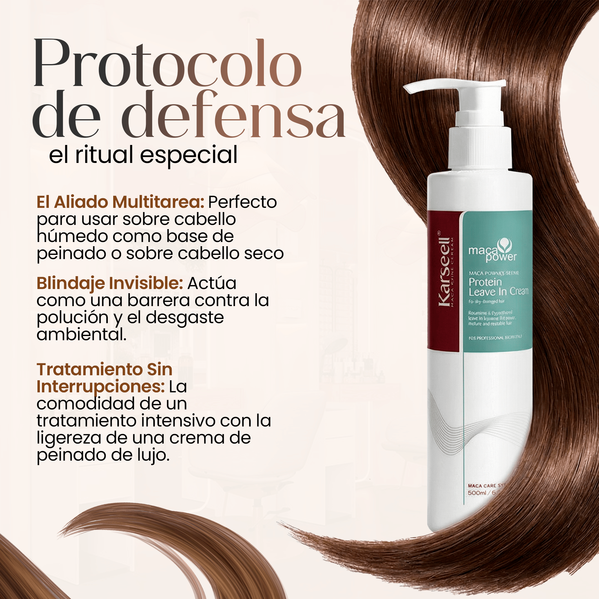 KARSEELL Crema de Proteínas Leave In Sin Aclarado 200 ml