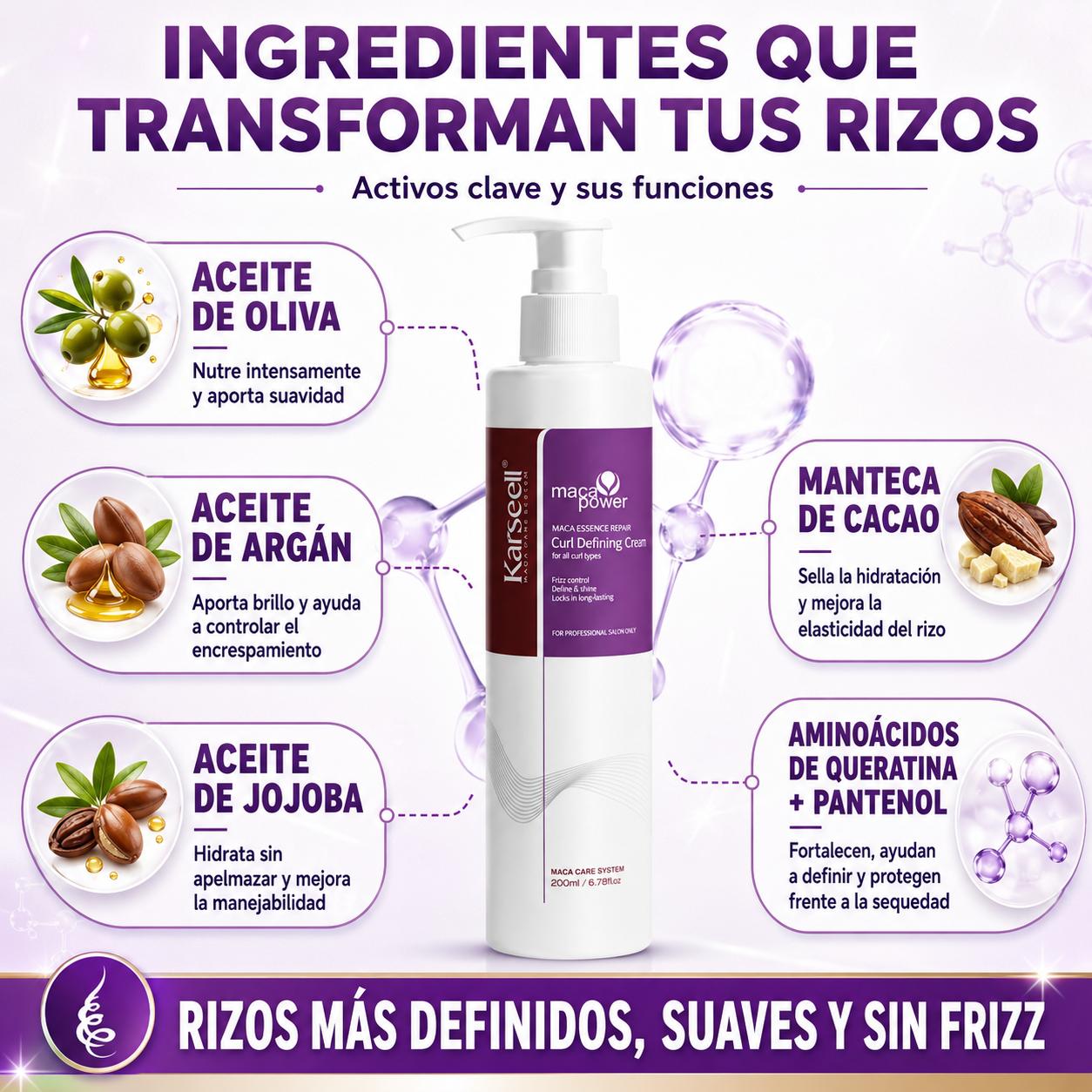KARSEELL Crema Definidora de Rizos 200 ml