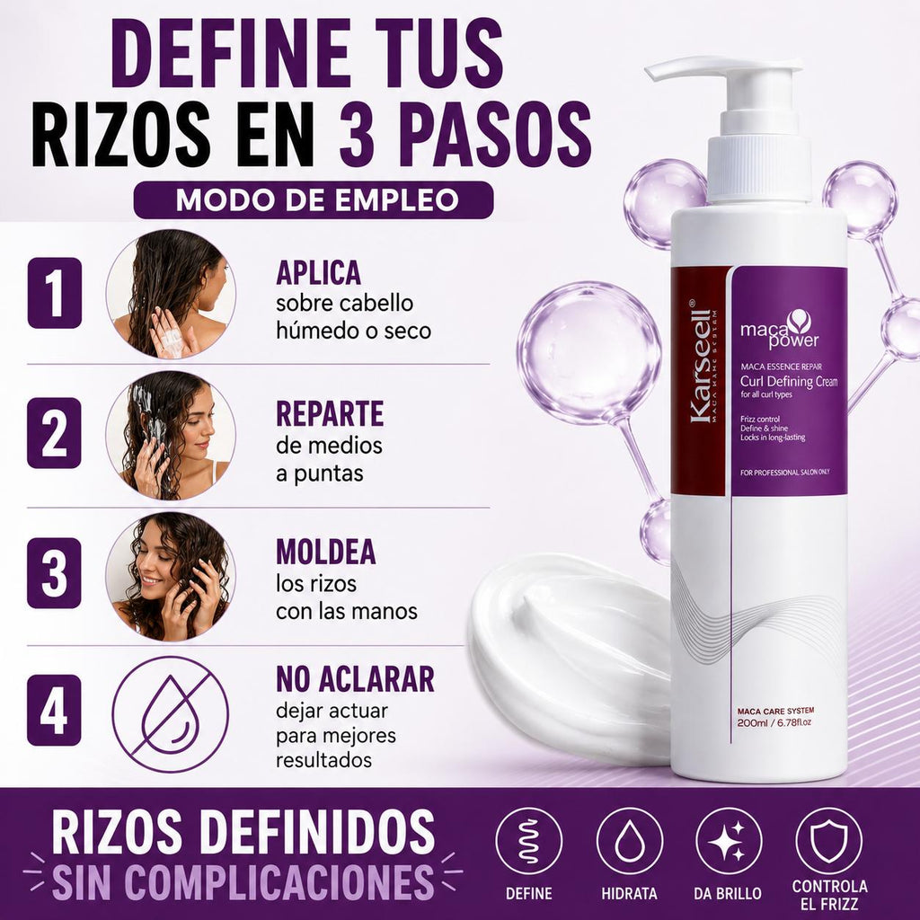 KARSEELL Crema Definidora de Rizos 200 ml