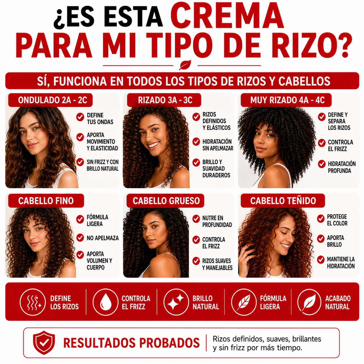 KARSEELL Crema Definidora de Rizos, Hidratante, Fijación Flexible 500 ml