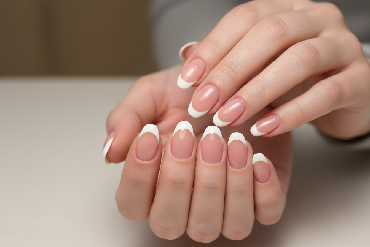 Manicura completa normal francesa
