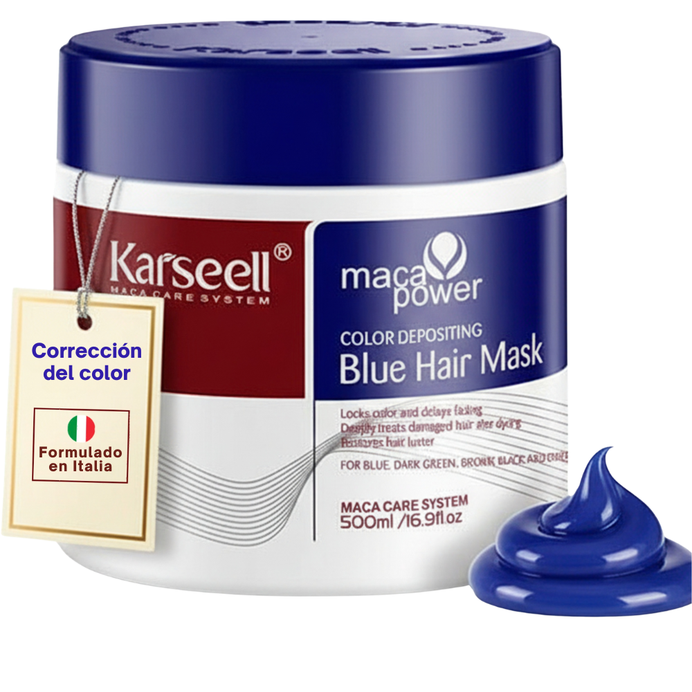 KARSEELL Mascarilla Capilar Pigmentante Azul 500 ml