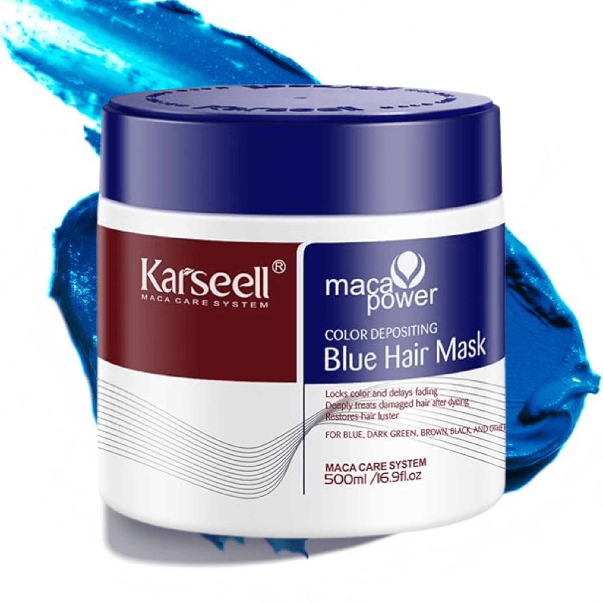 KARSEELL Mascarilla Capilar Pigmentante Azul 500 ml