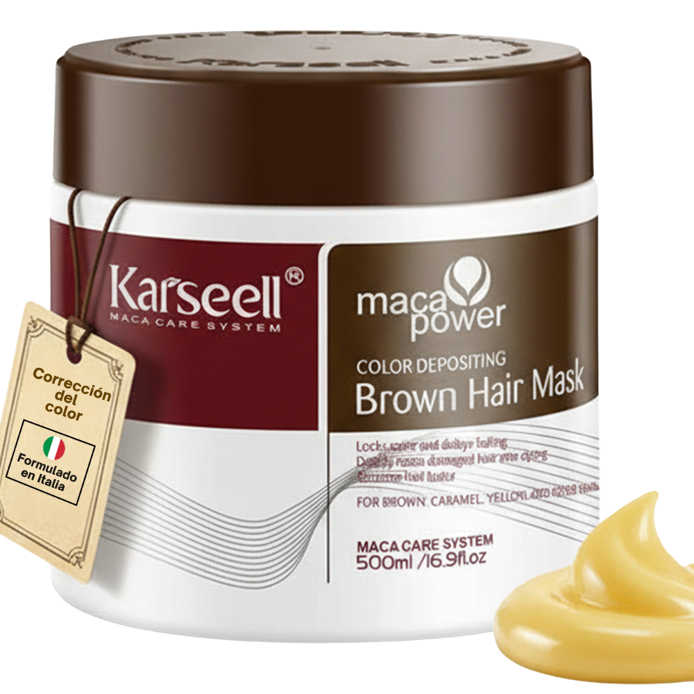 KARSEELL Mascarilla Capilar Pigmentante Marrón 500 ml