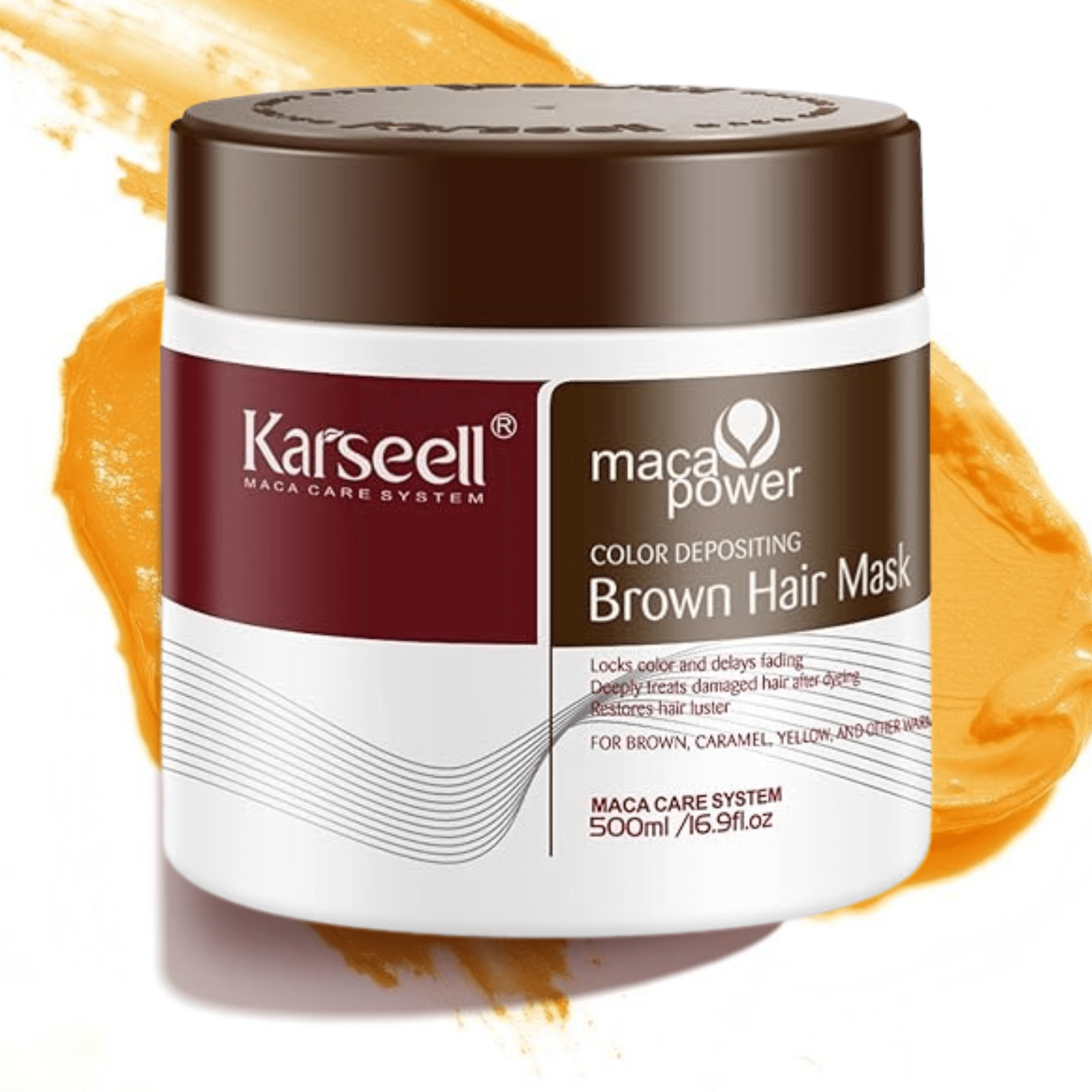 KARSEELL Mascarilla Capilar Pigmentante Marrón 500 ml