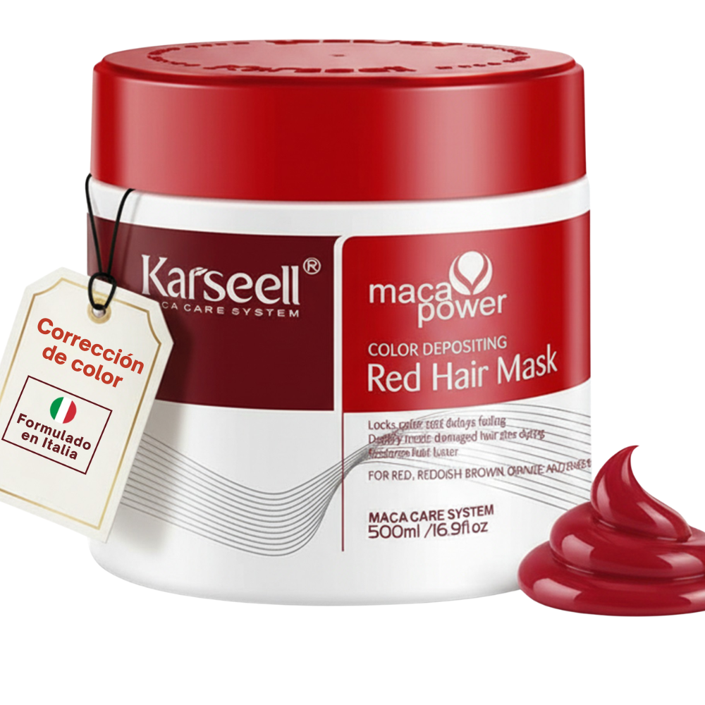 KARSEELL Mascarilla Capilar Pigmentante Roja 500 ml