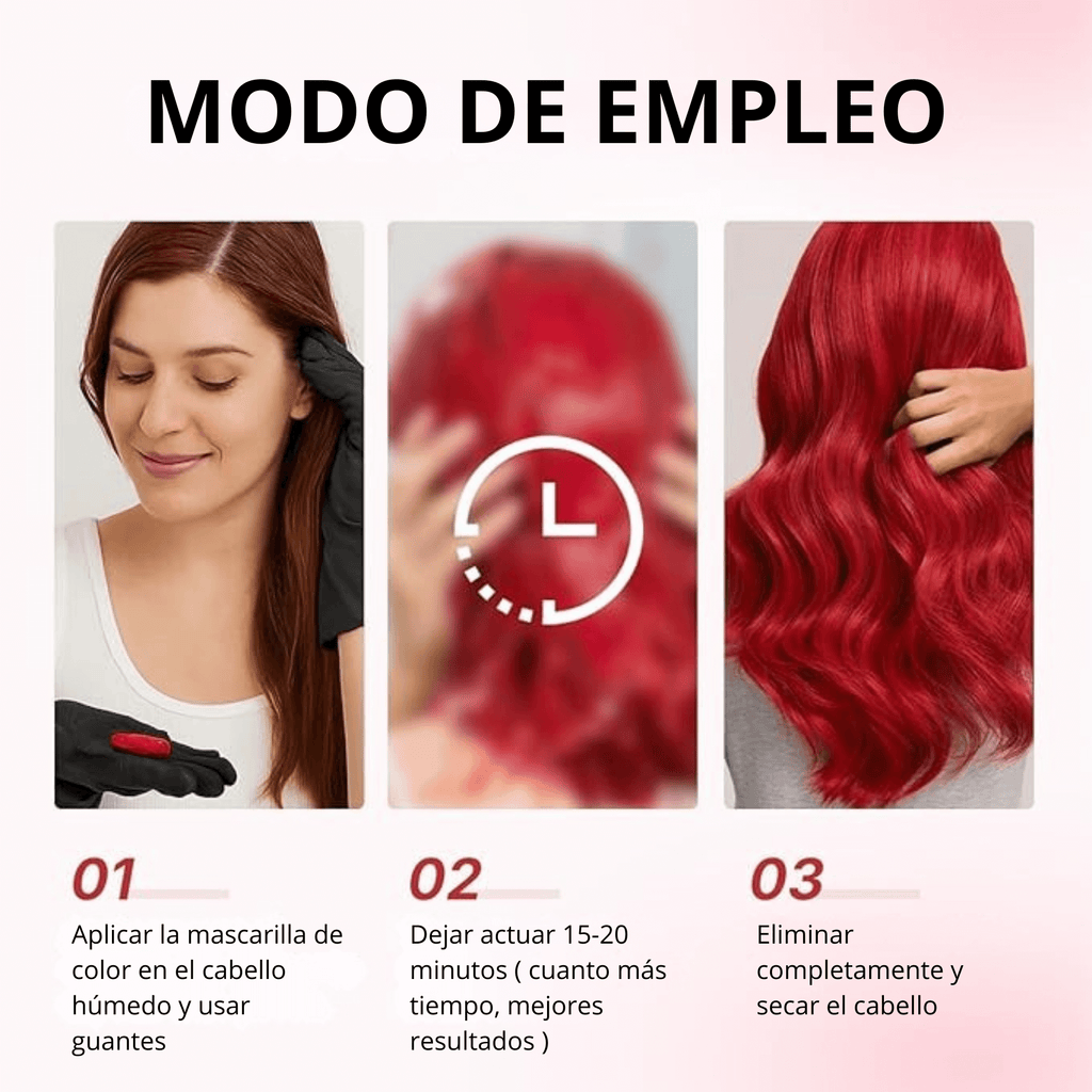 KARSEELL Mascarilla Capilar Pigmentante Roja 500 ml