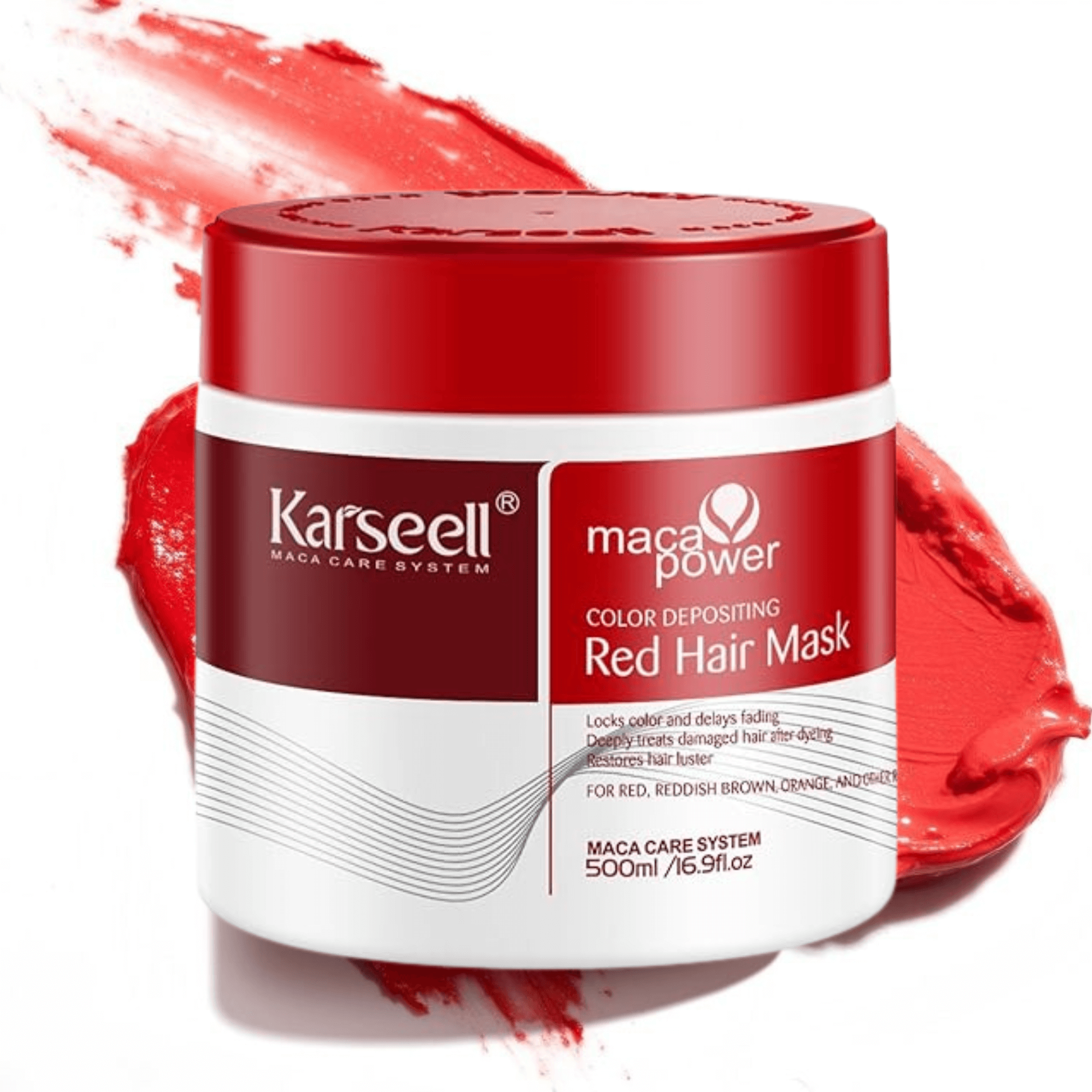 KARSEELL Mascarilla Capilar Pigmentante Roja 500 ml