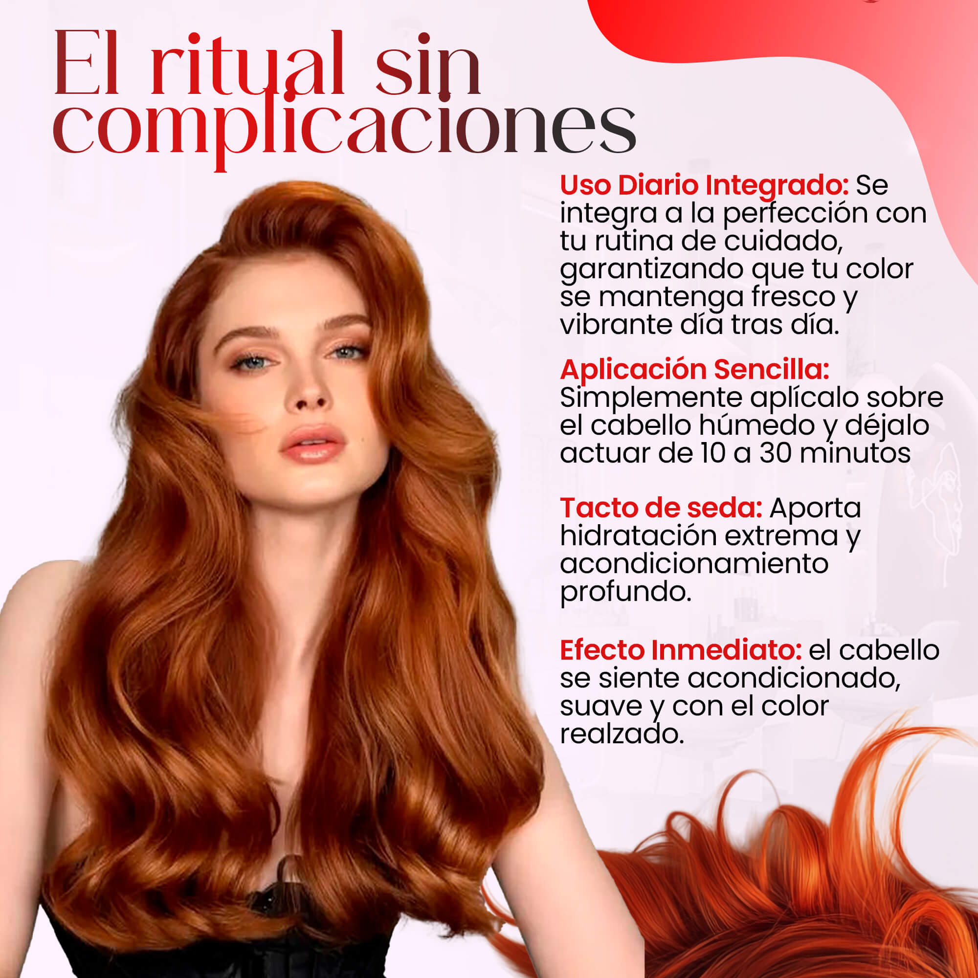 KARSEELL Mascarilla Capilar Pigmentante Roja 500 ml