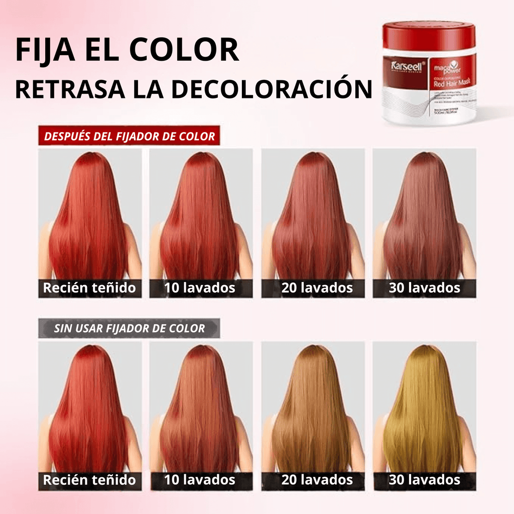 KARSEELL Mascarilla Capilar Pigmentante Roja 500 ml