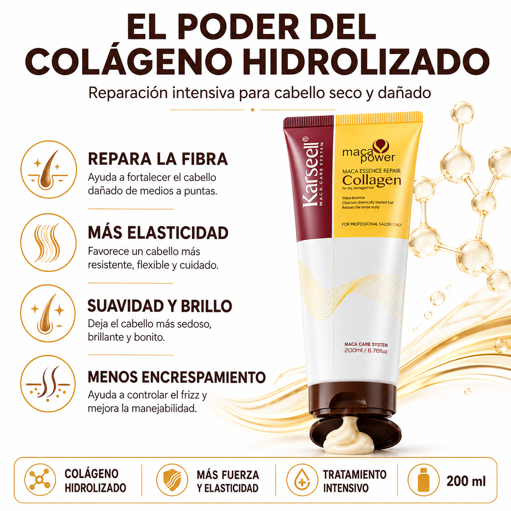 KARSEELL Mascarilla Capilar de Colágeno Formato Tubo 200 ml