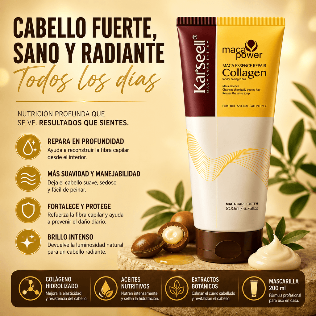 KARSEELL Mascarilla Capilar de Colágeno Formato Tubo 200 ml