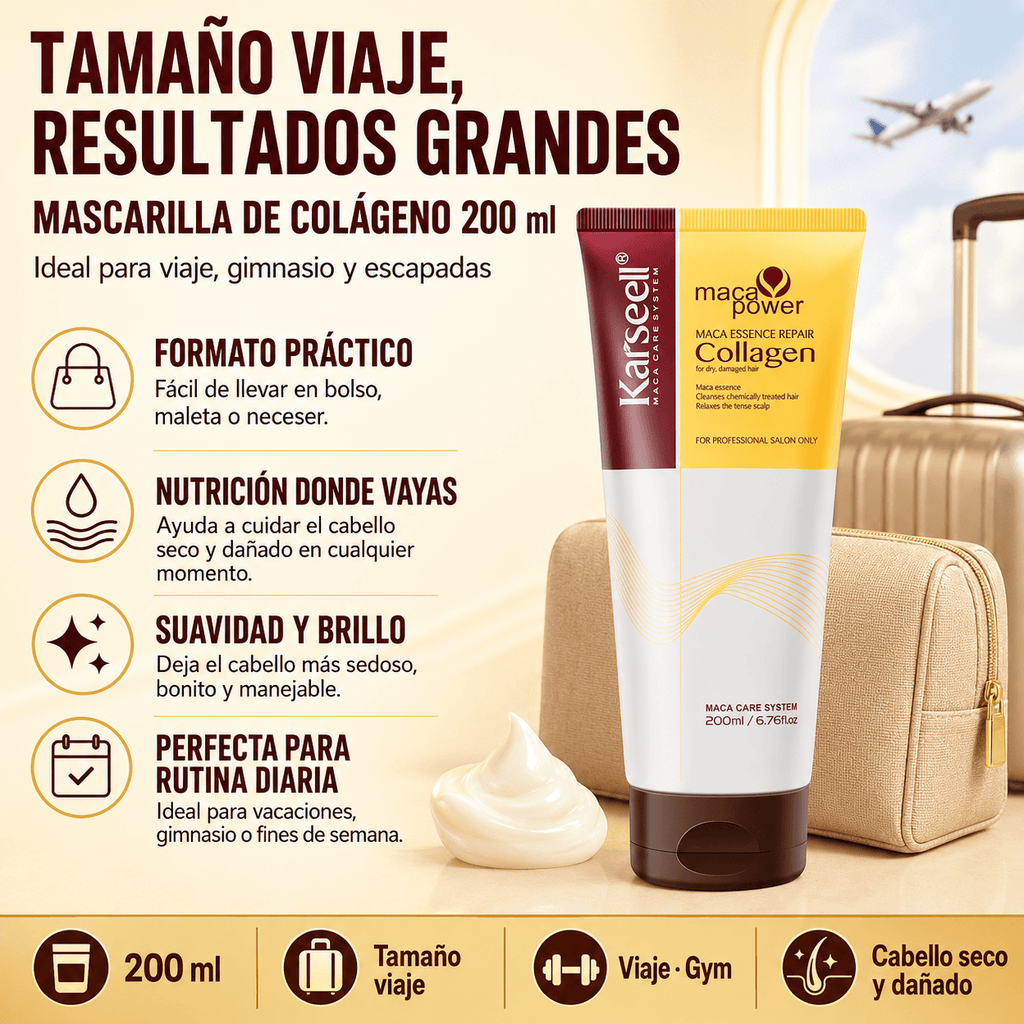 KARSEELL Mascarilla Capilar de Colágeno Formato Tubo 200 ml