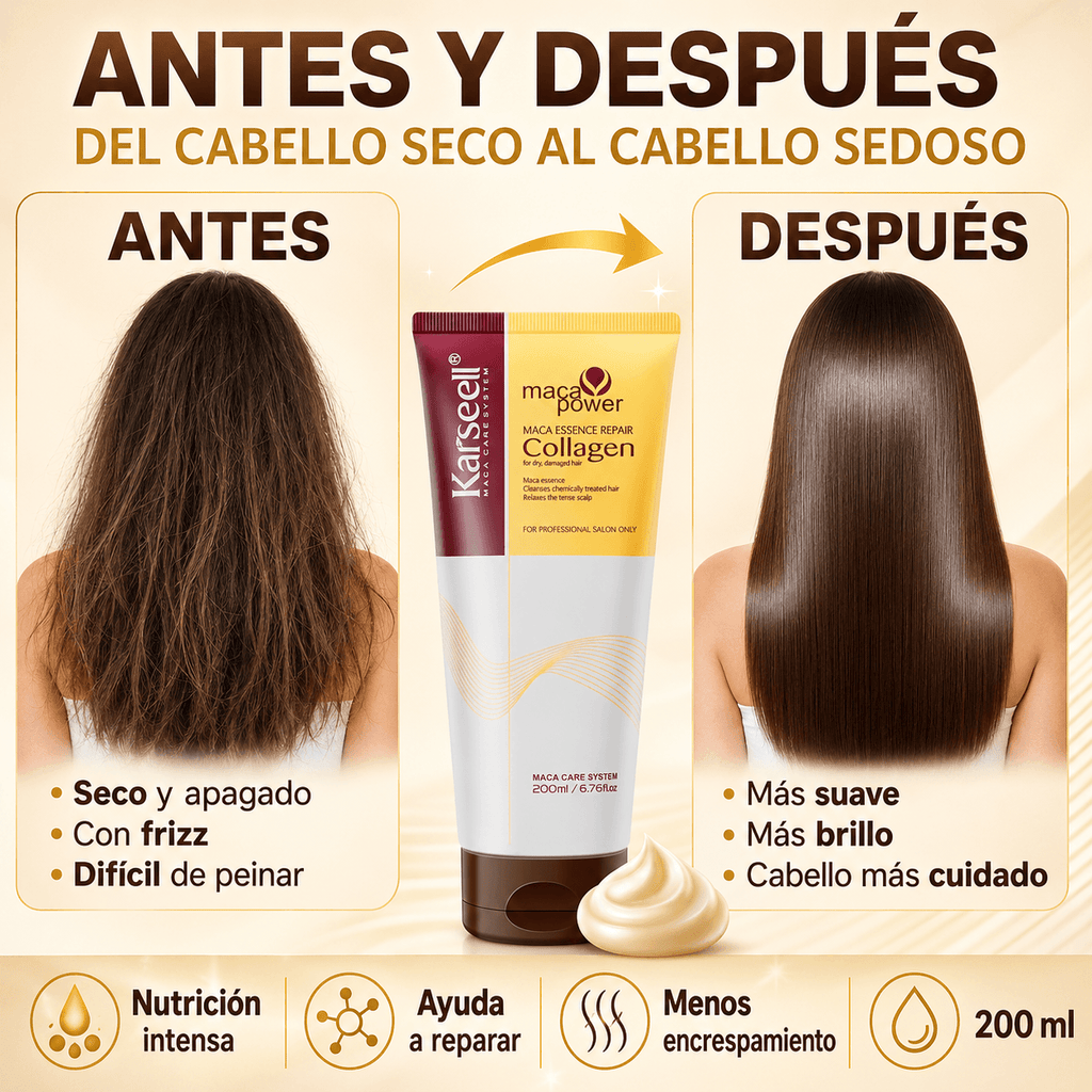KARSEELL Mascarilla Capilar de Colágeno Formato Tubo 200 ml