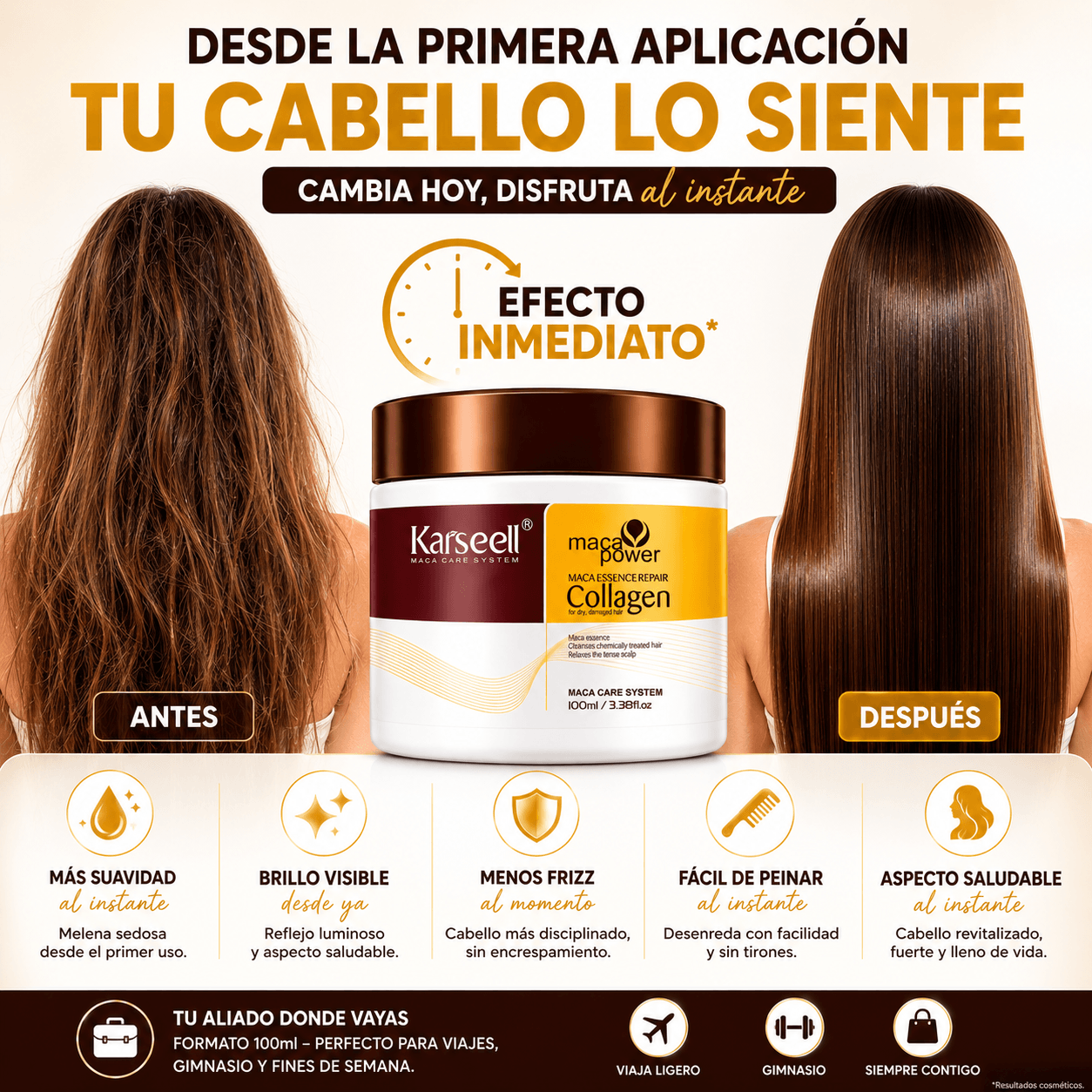 KARSEELL Mascarilla Capilar de Colágeno Formato Viaje 100 ml