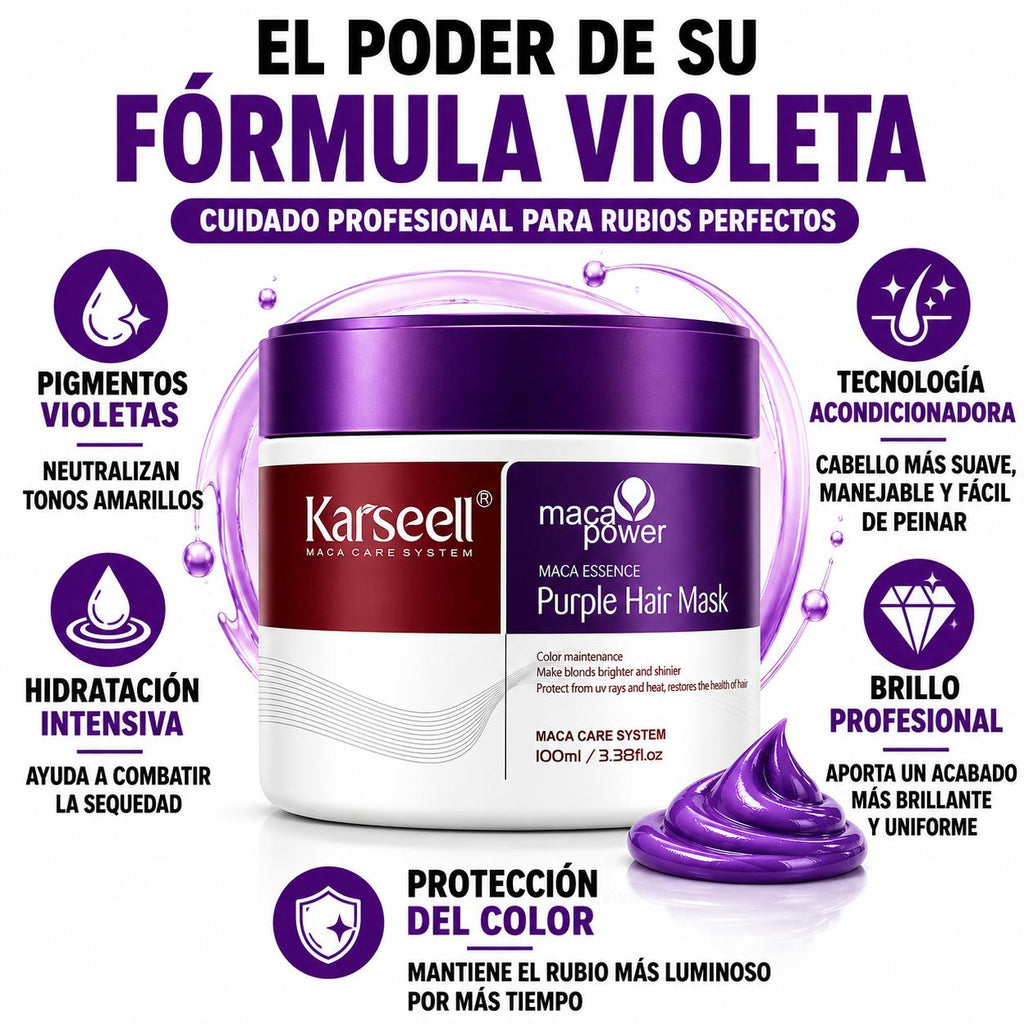KARSEELL Mascarilla Capilar Violeta Matizadora 100 ml