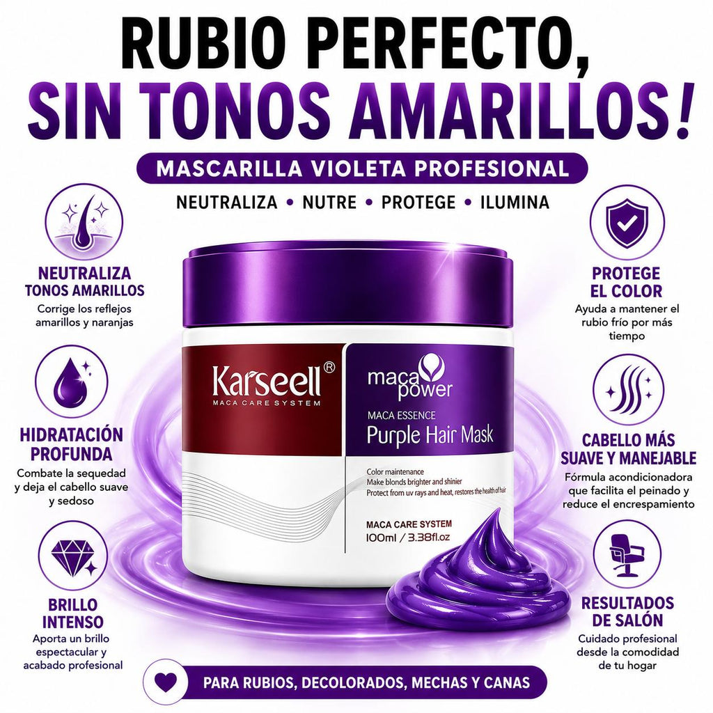 KARSEELL Mascarilla Capilar Violeta Matizadora 100 ml