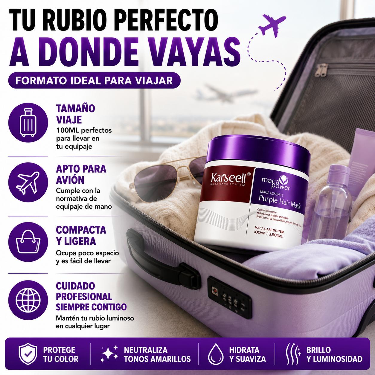 KARSEELL Mascarilla Capilar Violeta Matizadora 100 ml