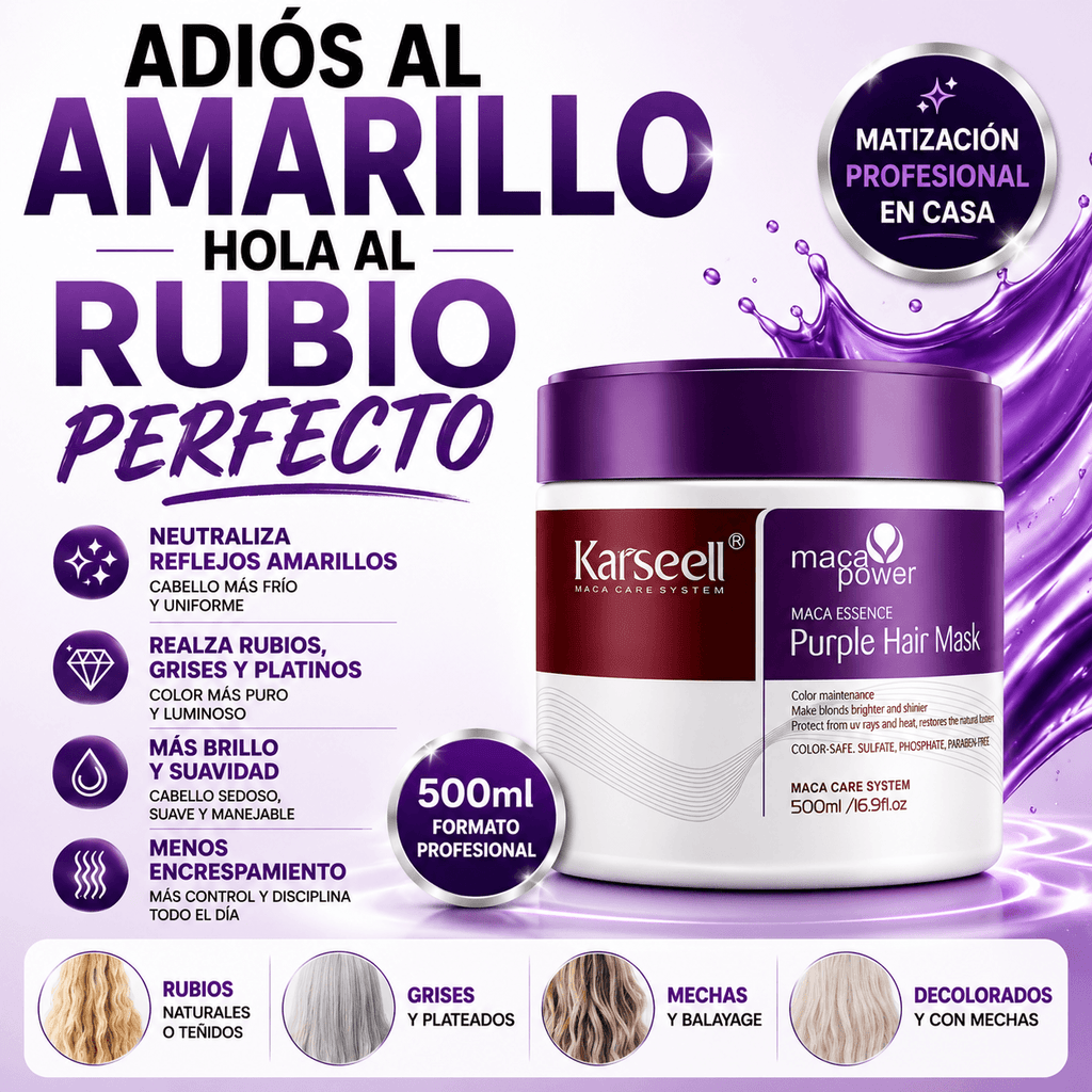 KARSEELL Mascarilla Violeta Matizadora 500 ml