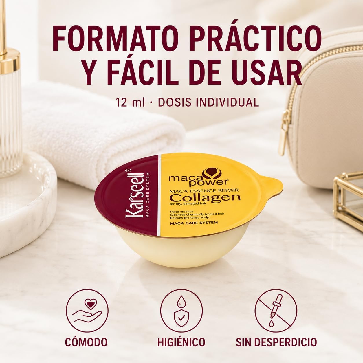 KARSEELL Pack 16 Mascarillas Colágeno Monodosis 16x12 ml