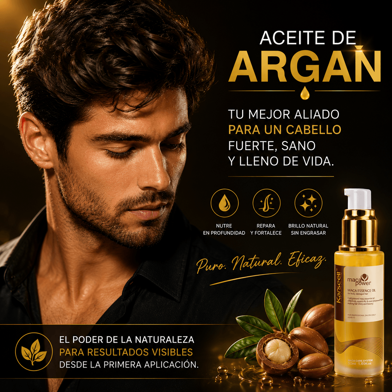KARSEELL Pack 2 Sérum Capilar Profesional de Aceite de Argán 2x50 ml