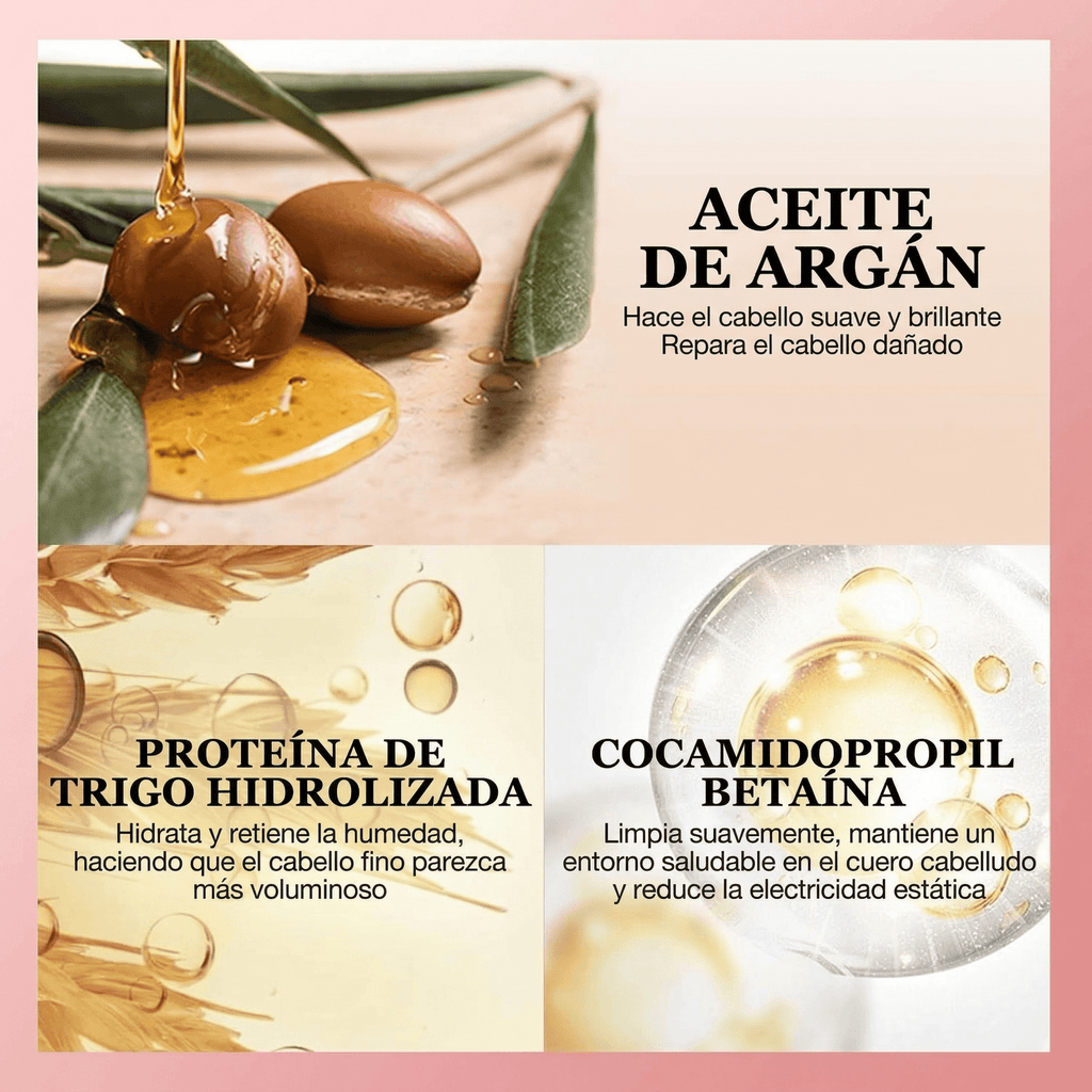 KARSEELL Pack Champú Voluminizador y Acondicionador Reparador 2x200 ml