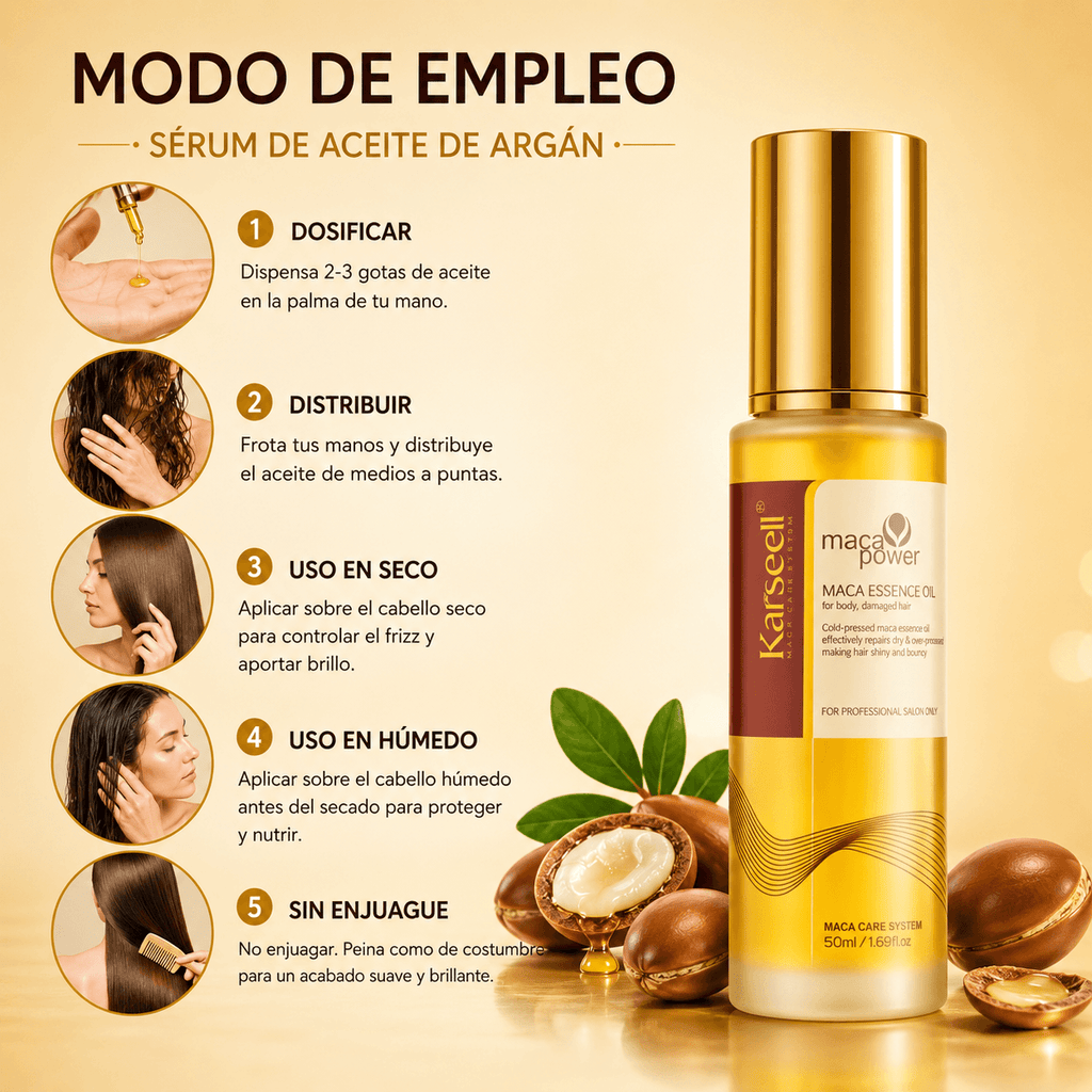 KARSEELL Pack Mascarilla Capilar Violeta Matizadora 100 ml + Sérum de Aceite de Argán 50 ml