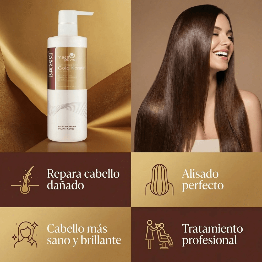 KARSEELL Queratina Alisadora Gold Maca Essence 500 ml
