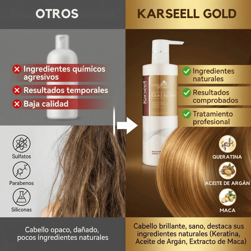 KARSEELL Queratina Alisadora Gold Maca Essence 500 ml
